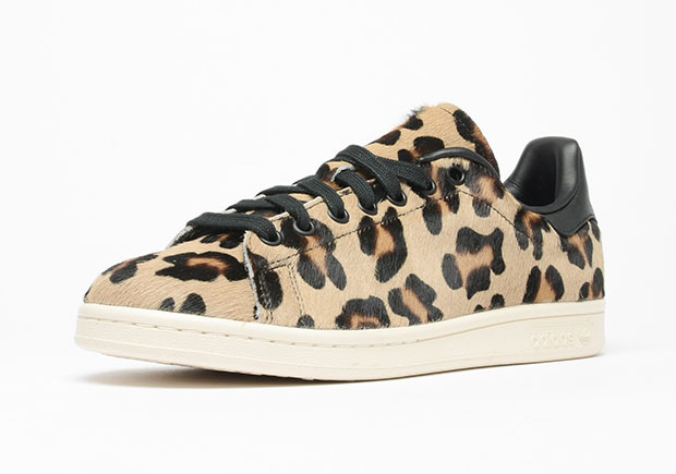 stan smith leopard noir