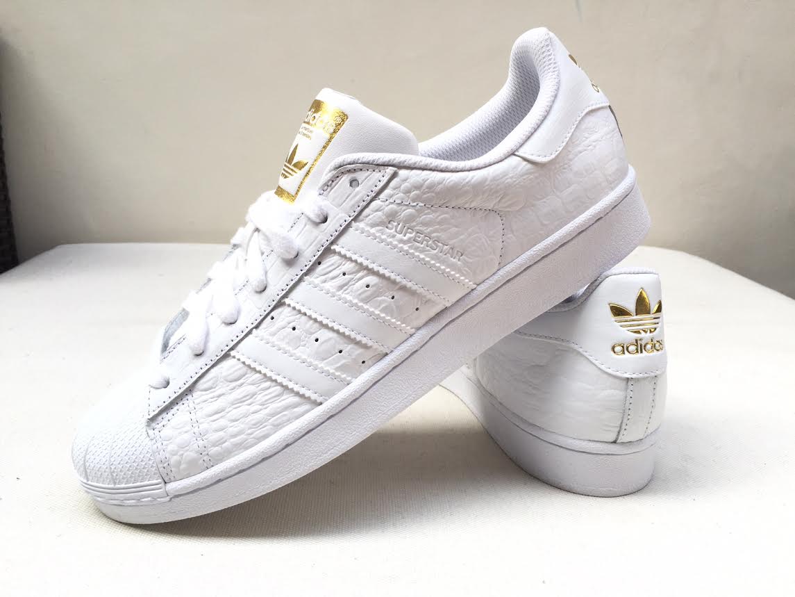 adidas superstar croc leather