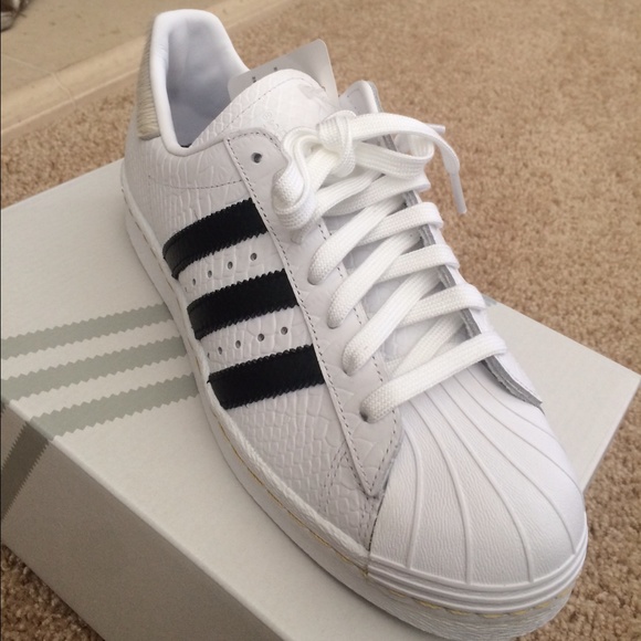 superstars noir croco