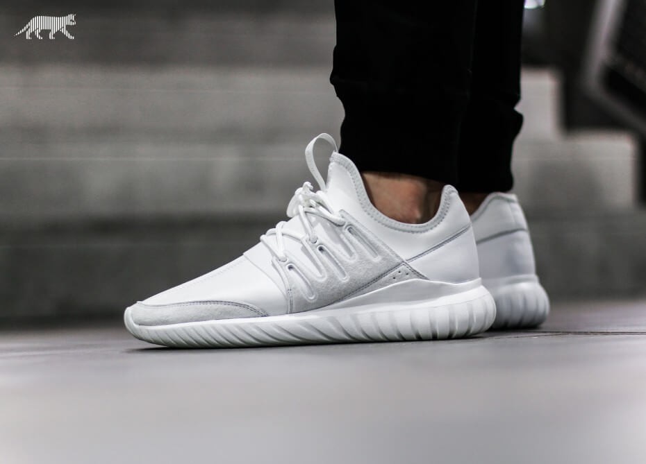 adidas tubular radial blanche