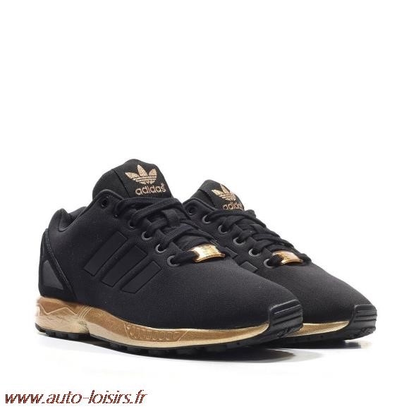 adidas zx flux noir et or