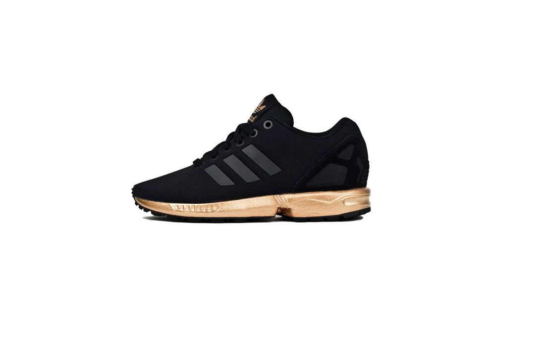 adidas zx flux noir gold