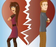 Couple with broken heart