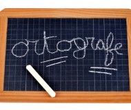 Mauvaise orthographe sur l'ardoise